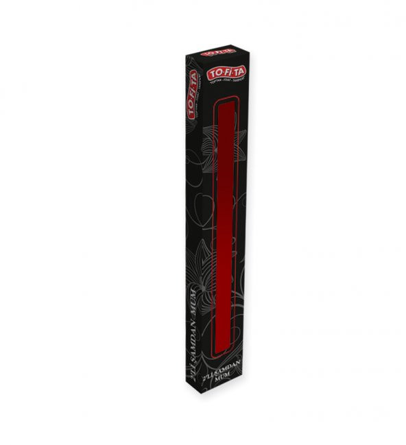 TO-Fİ-TA Şamdan Mum 2li 25 Cm Kırmızı - 2