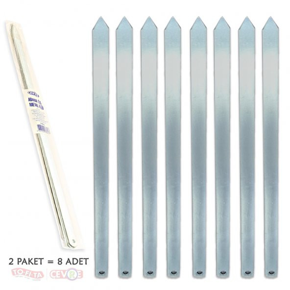 Paslanmaz Metal Adana Şiş 8 Adet - (1 Adet Şiş: 50 Cm) - 2