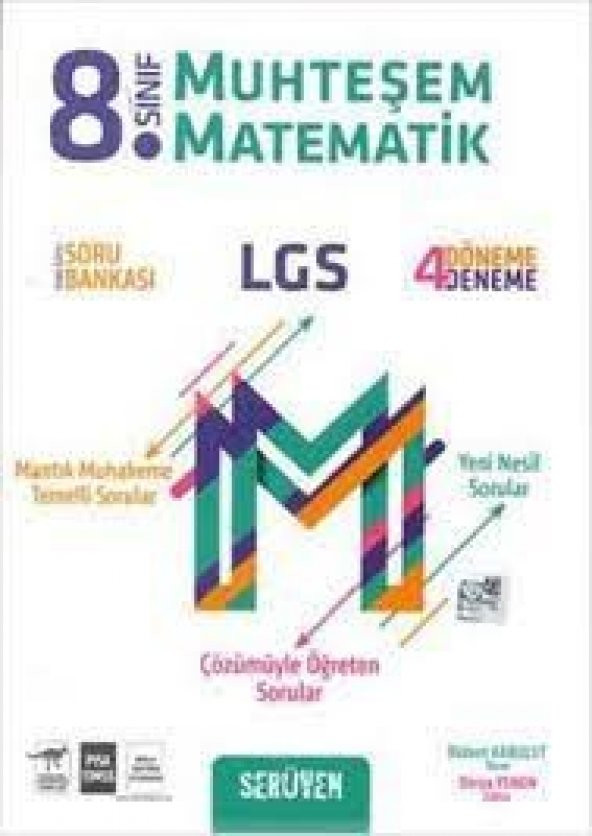 8. Sınıf LGS Muhteşem Matematik Soru Bankası Serüven Yayınları