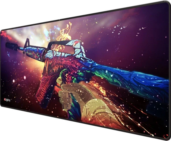 Gaming Mousepad Oyuncu Mousepad 90X40 Xxl Büyük Oyuncu Mousepad Kaymaz Taban 4mm - 2