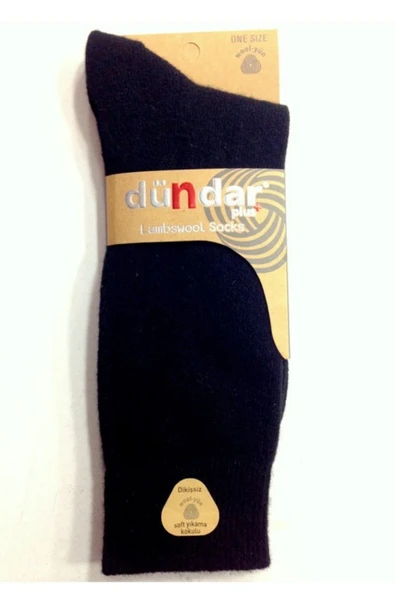 3 Adet Dündar Lambswool Erkek Kuzu Yünü Çorap - 2