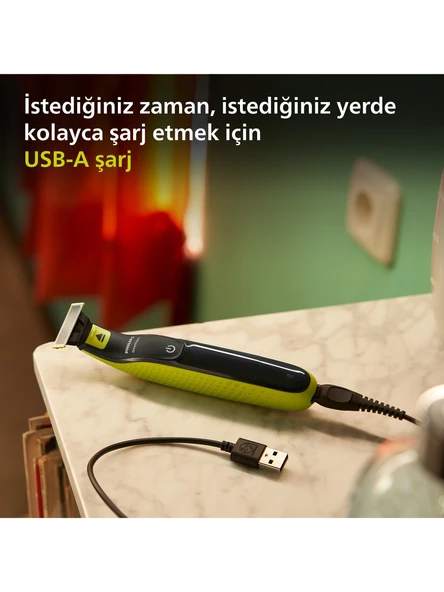 Philips Phılıps OneBlade QP2724/20 Yüz Hibrit Traş Makinesi - 2