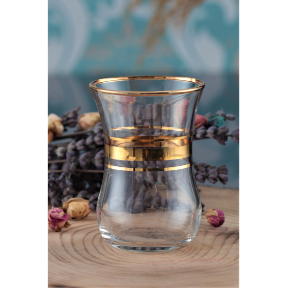 6 Kişilik Paşabahçe Altın Yaldızlı (pby) Bardak Seti - Üsküdar