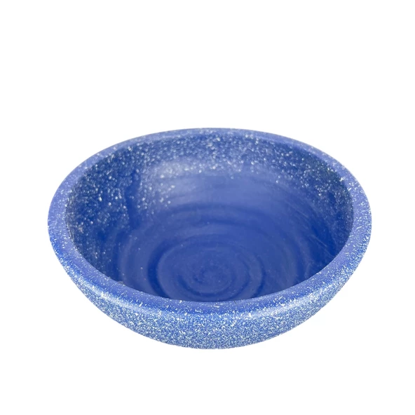 LACİVERT GRANİT BOYALI ARANJMAN-SUNUMLUK TOPRAK SAKSI-20 CM ÇAP - Resim 3