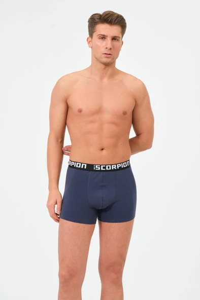 Erkekler İçin %95 Pamuk %5 Elastan Likralı Çok Renkli Boxer – 6’lı Özel Kutu - Resim 12