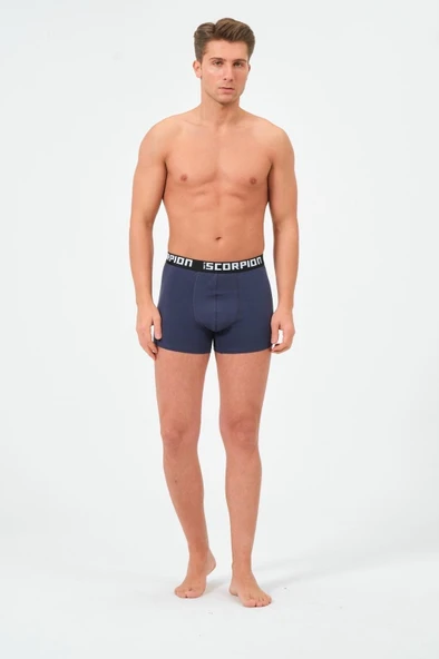 Erkekler İçin %95 Pamuk %5 Elastan Likralı Çok Renkli Boxer – 6’lı Özel Kutu - Resim 10