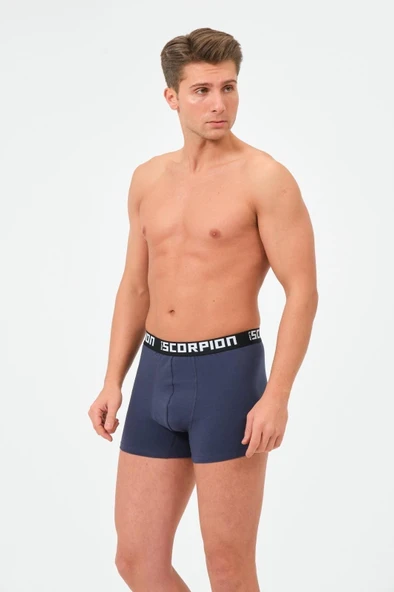 Erkekler İçin %95 Pamuk %5 Elastan Likralı Çok Renkli Boxer – 6’lı Özel Kutu - Resim 7