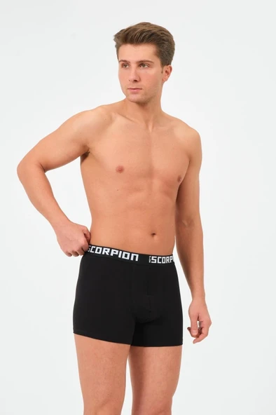 Erkekler İçin %95 Pamuk %5 Elastan Likralı Çok Renkli Boxer – 6’lı Özel Kutu - Resim 11