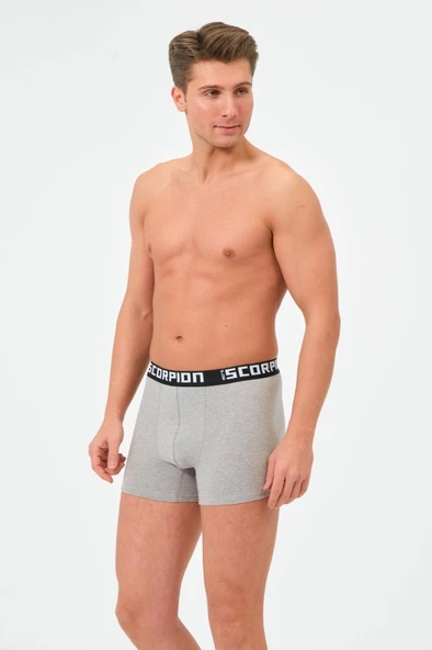 Erkekler İçin %95 Pamuk %5 Elastan Likralı Çok Renkli Boxer – 6’lı Özel Kutu - Resim 5