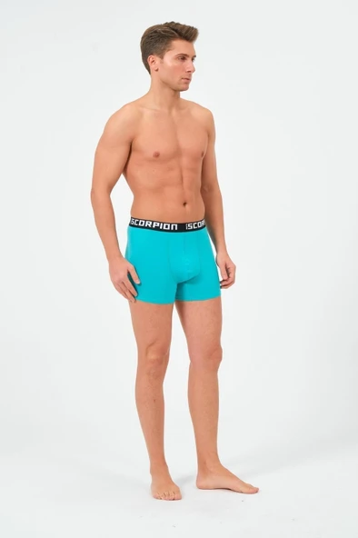 Erkekler İçin %95 Pamuk %5 Elastan Likralı Çok Renkli Boxer – 6’lı Özel Kutu - Resim 2