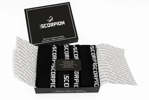 Erkekler İçin %95 Pamuk %5 Elastan Likralı Siyah Külot – 6’lı Özel Kutu - Resim 5