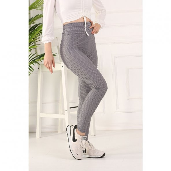 Kadın Gri Brezilya Tayt AN1004 - 1