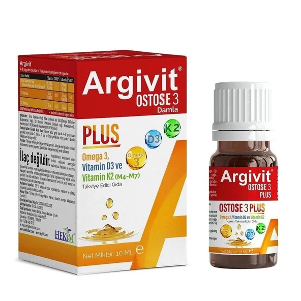 Argivit Ostose3 Plus Damla 10 Ml ürün görseli 1