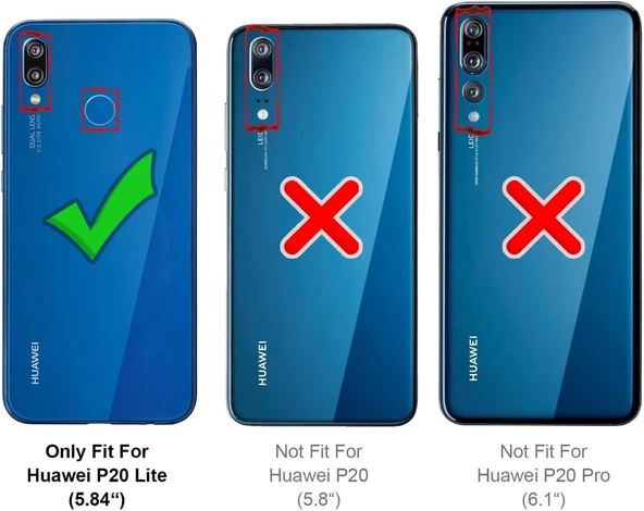 Huawei P20 Lite Uyumlu Darbe Önleyici Sararmaya Dayanıklı Airbag Korumalı Ultra Slim TPU Şeffaf Silikon Kılıf - 7