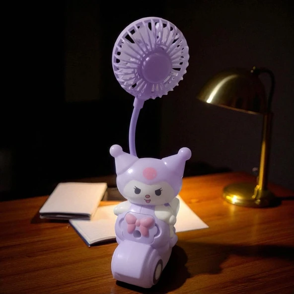 KUROMİ MASA LAMBASI MİNİ FAN KALEMTRAŞ MİNİ VANTİLATÖR USB ŞARJLI