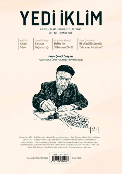 Yedi İklim Dergi 424.Sayı Temmuz 2025 ürün görseli 1