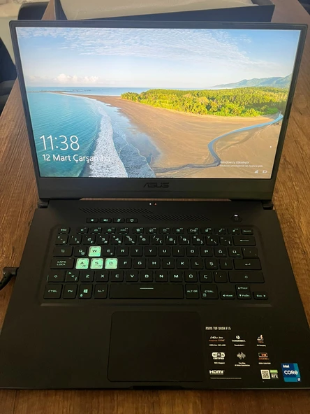 Asus TUF Dash F15 FX516PR-AZ028 i7-11370 16 GB 1 TB SSD RTX3070 15.6" Full HD Gaming Laptop