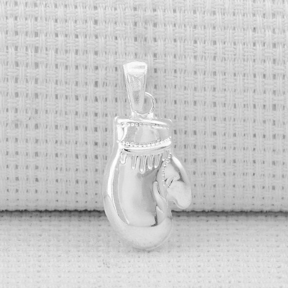 Boks Eldiveni 925 Ayar Gümüş Kolye Ucu Küçük Boy ürün görseli