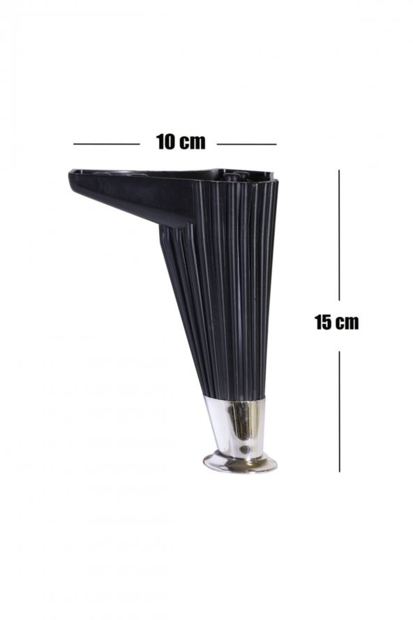 8 Adet Mobilya Kanepe Ayağı TV Ünite Ayağı Masa Sehpa Ayağı Baza Ayak 15 Cm - 2