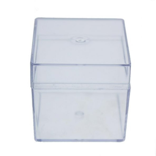 10 Adet 5x5cm Kapaklı Mika Kutu - 2