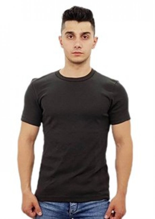 Kahverengi Basic T-Shirt