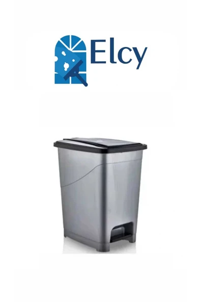 ELCY 60 LT Slim Pedallı Çöp Kovası & Büyük Boy Pedallı Çöp Kovası Ve Bez Takımlı 3 Adet