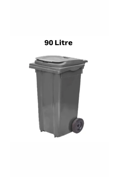 ELCY Tıbbi Atık Plastik Çöp Konteyneri Gri 90LT Plastik Konteyner Isıya Karşı Dayanıklı A Kalite - 2