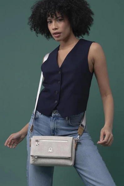 BENETTON BEJ CAMEL KADIN ÇAPRAZ ÇANTA 1282-2Y4 - 2
