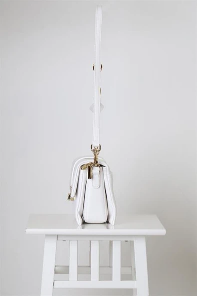 BEYAZ UZUN SAPLI KADIN ÇANTA 26542-2Y4 - Resim 2