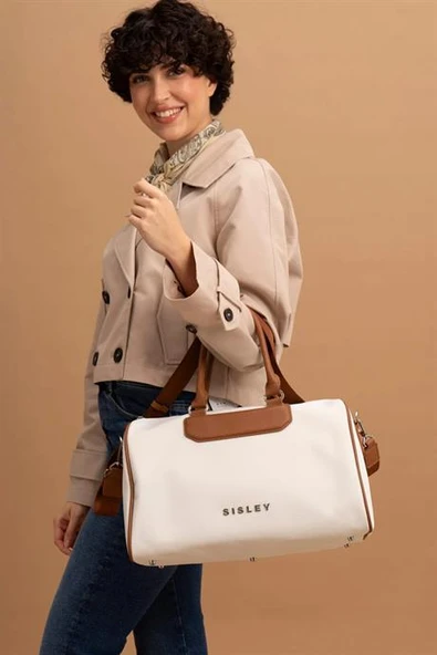 UZUN SAPLI BEJ KADIN SEYAHAT ÇANTASI 025-2Y4 ürün görseli