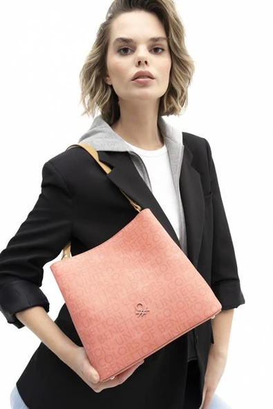 BENETTON MERCAN CAMEL KADIN ÇAPRAZ ÇANTA 1298-2Y4 - Resim 2