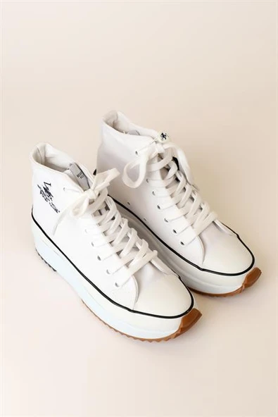TOPUKLU CONVERSE BEYAZ KADIN AYAKKABI 30100-3114-2Y3 - 3