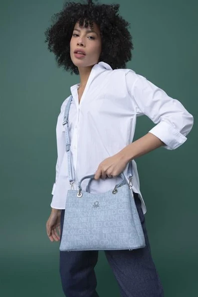 BENETTON MAVİ KADIN EL ÇANTASI 1315-2Y4 ürün görseli