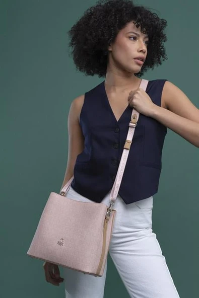 BENETTON PUDRA CAMEL KADIN ÇAPRAZ ÇANTA 1298-2Y4 ürün görseli