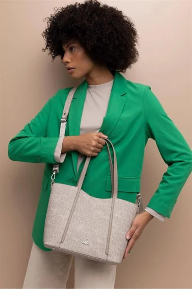 BENETTON TAŞ KADIN KOL ÇANTASI 1391-2K5 - Resim 2