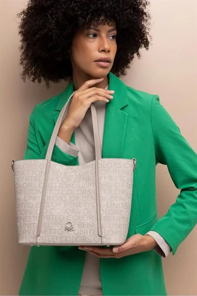 BENETTON TAŞ KADIN KOL ÇANTASI 1391-2K5 - Resim 3