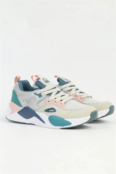 BENETTON GRİ KADIN SPOR AYAKKABI 11109-CHN-06-2K5 - 2