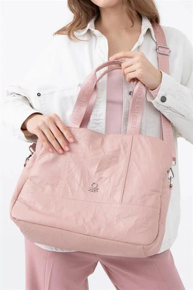 BENETTON PEMBE KADIN KOL ÇANTASI 1474-2Y5 ürün görseli