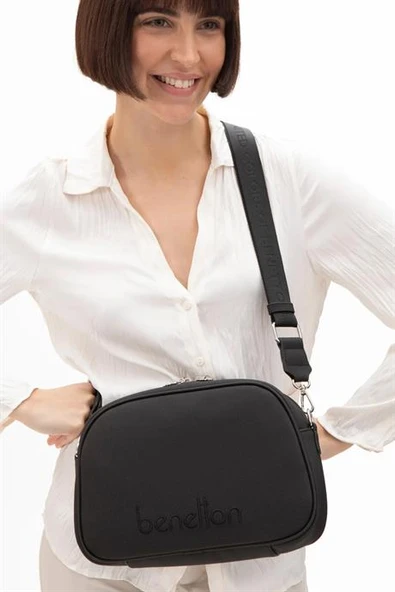 BENETTON SİYAH KADIN KOL ÇANTASI 1590-2Y5 ürün görseli