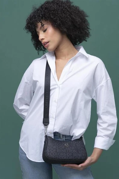 BENETTON SİYAH KADIN ÇAPRAZ ÇANTA 1291-2Y5 ürün görseli