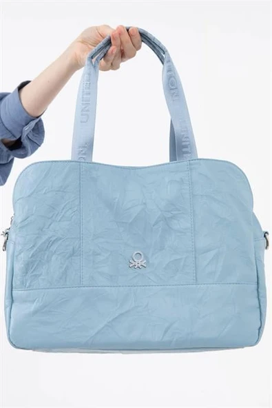 BENETTON MAVİ KADIN KOL ÇANTASI 1474-2Y5 - Resim 2