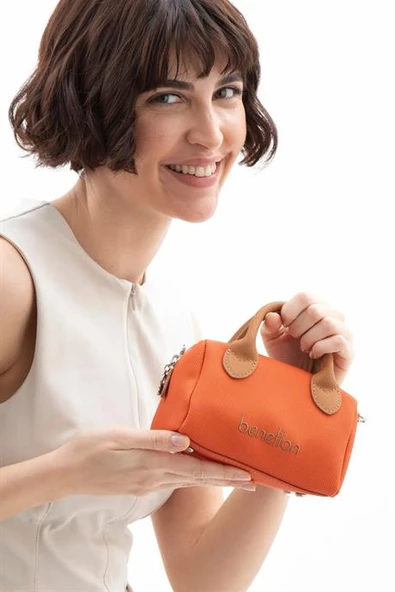 BENETTON TURUNCU CAMEL KADIN ÇAPRAZ ÇANTA 1593-2Y5