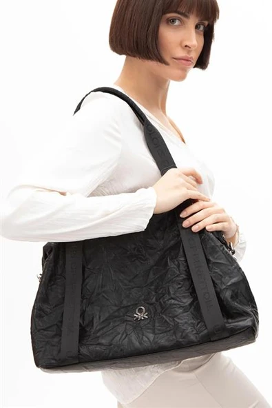 BENETTON SİYAH KADIN KOL ÇANTASI 1470-2Y5 ürün görseli