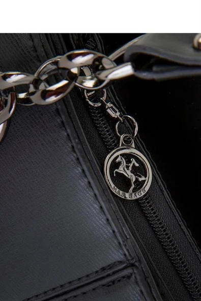 SİYAH KADIN EL VE OMUZ ÇANTASI  777-2K5 - Resim 4