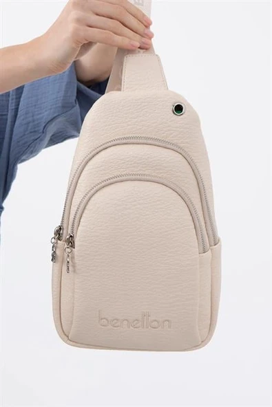 BENETTON BEJ KADIN ÇAPRAZ ÇANTA 1478-2Y5 - 3