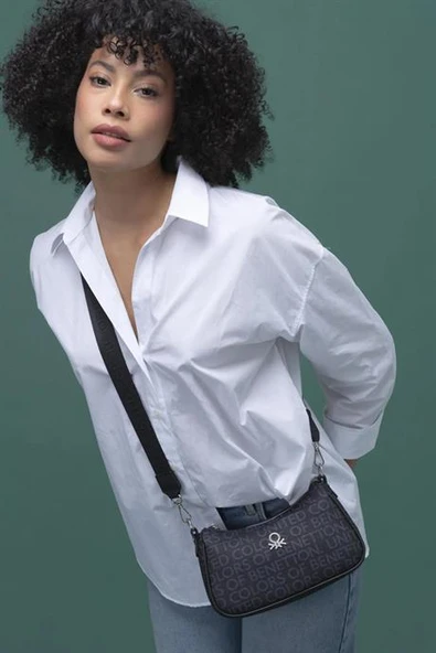 BENETTON SİYAH KADIN ÇAPRAZ ÇANTA 1291-2Y5 - 2