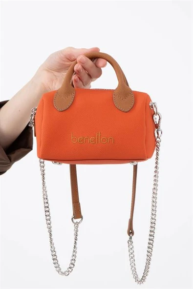 BENETTON TURUNCU CAMEL KADIN ÇAPRAZ ÇANTA 1593-2Y5 - 3