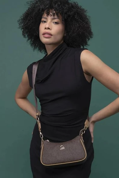 BENETTON KAHVE CAMEL KADIN ÇAPRAZ ÇANTA 1291-2Y5 ürün görseli