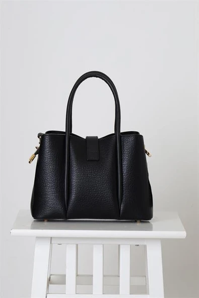 SİYAH CİLT KADIN EL ÇANTASI 26951-2K5 - 3