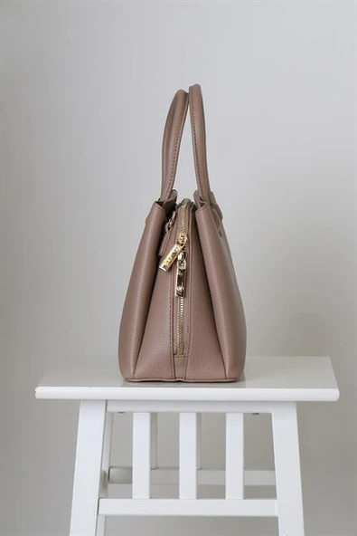 KISA SAPLI VİZON KADIN EL ÇANTASI 2281-2K5 - Resim 2